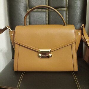 Michael Kors Whitney Satchel Brown Medium Like New